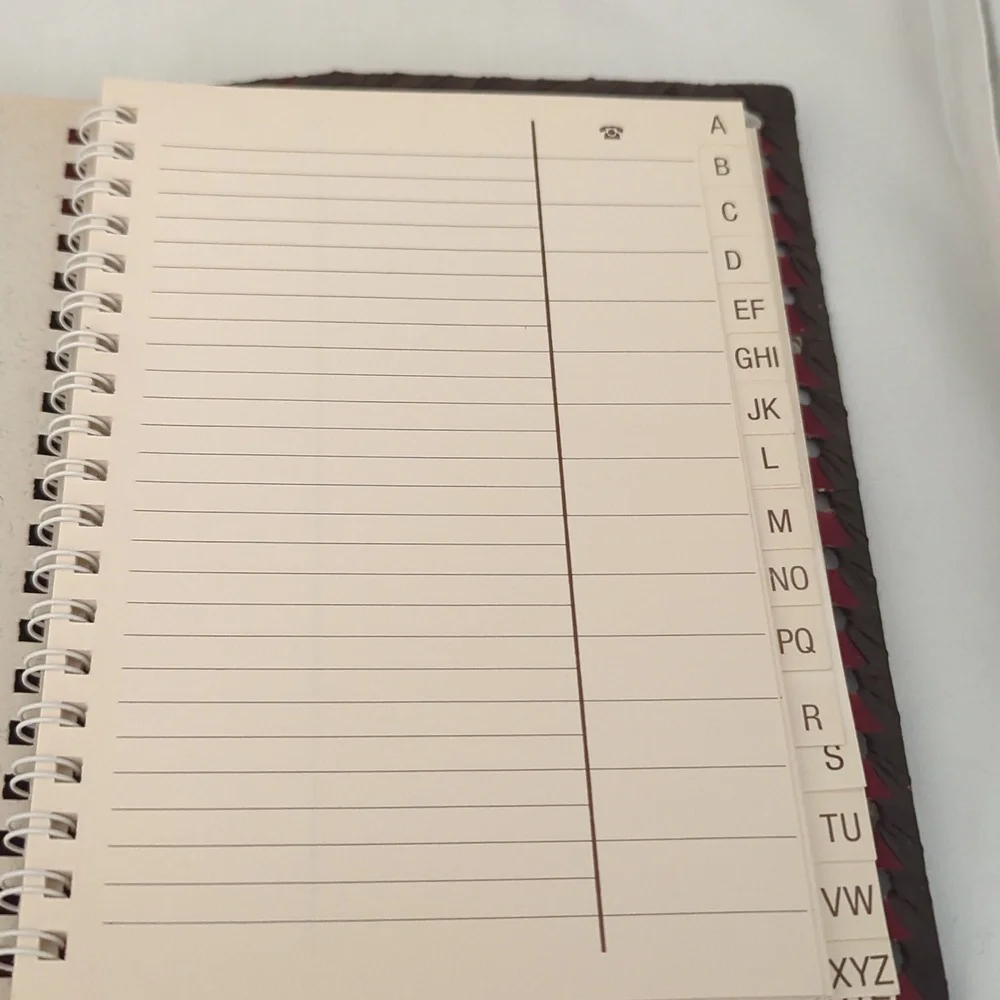 Leather Note And Address Book - Picture 5 of 6
